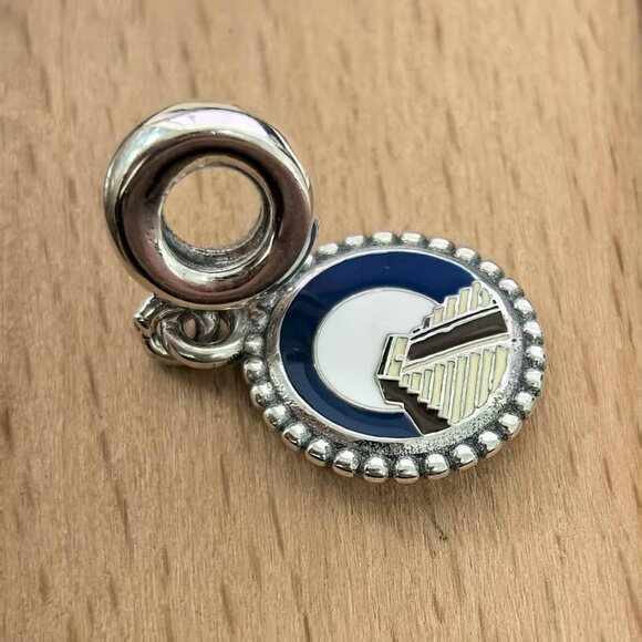 Pandora Cozumel Mayan Ruins Charm Travel Pendant, S925 Silver Bracelets - Picture 3 of 4